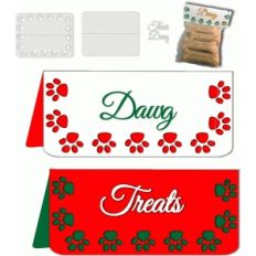 dog treat paw print toppers