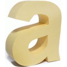 3d lowercase letter block a