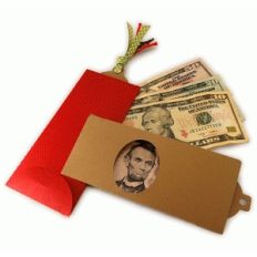 money gift folder window envelope