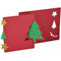 christmas tree flip card