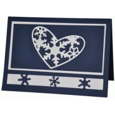 snowflaked heart card