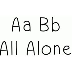 all alone font