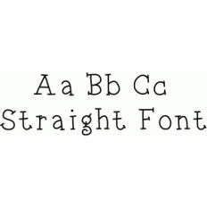straight font