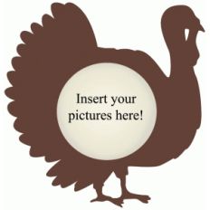 turkey silhouette frame
