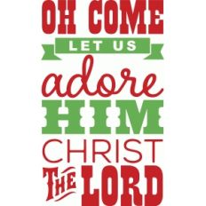 oh come let us adore him christ the lord