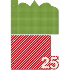 25 days of december 5 x 7 horizontal album simple shape pages
