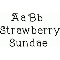 strawberry sundae font
