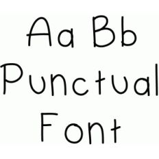 punctual font