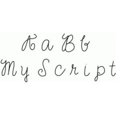 my script font