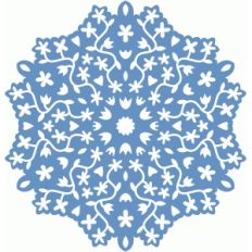 flower snowflake doily intricate papercut