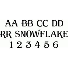 rr snowflake font