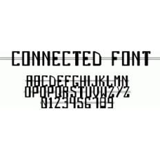 connected font