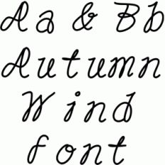 autumn wind font