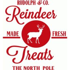 reindeer treats sign