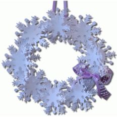 ​3d snowflake wreath