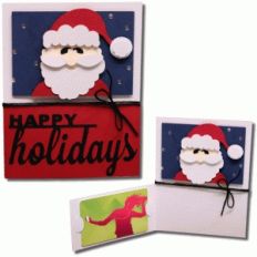 ​santa gift card flap card