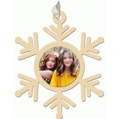 snowflake sweet photo ornament