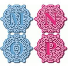 ornate monogram mnop