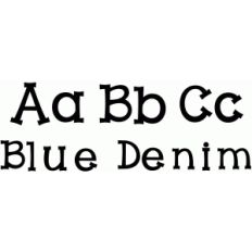 blue denim font