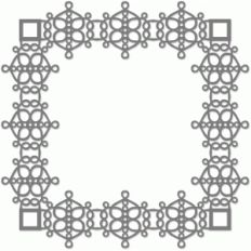 swirly lace wrought iron frame