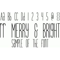 rr merry &amp; bright font