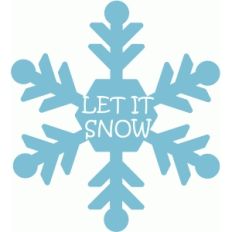 let it snow snowflake