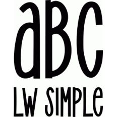 lw simple font