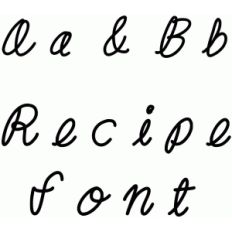 recipe font