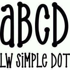 lw simple dot font