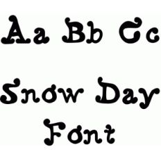 snow day font