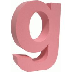 3d lowercase letter block g