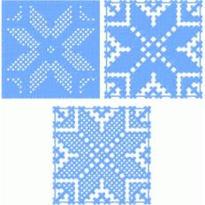 snowflake stitched patterns