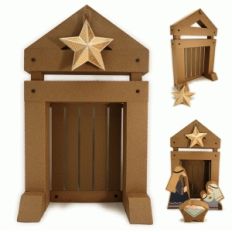 nativity 3d stable & star