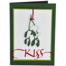 mistletoe kiss card