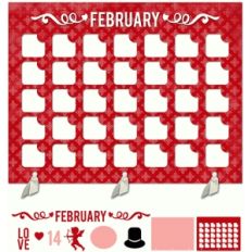 my life calendar page—february