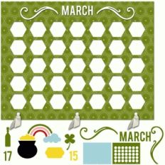 my life calendar page—march