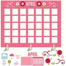 my life calendar page—april