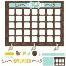 carina's my life calendar page—november