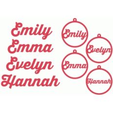girl name gift tags