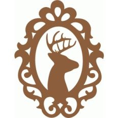 deer ornate frame