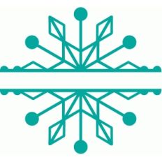split snowflake design