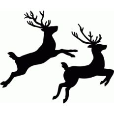 reindeer silhouettes