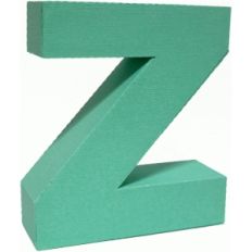 3d lowercase letter block z
