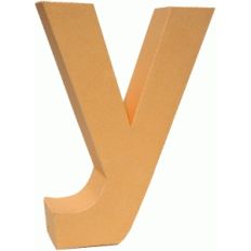 3d lowercase letter block y