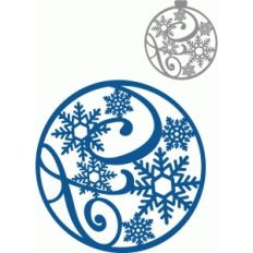 circle flourish snowflakes