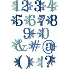 snowflake alpha - punctuation &amp; numbers