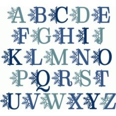 snowflake alphabet
