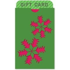 snowflake gift card envelope