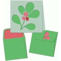 leaf &amp; berry 4x4 card &amp; envelope