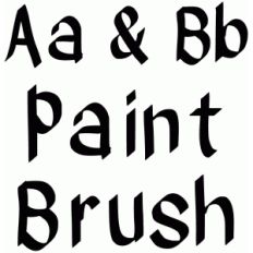 paint brush font